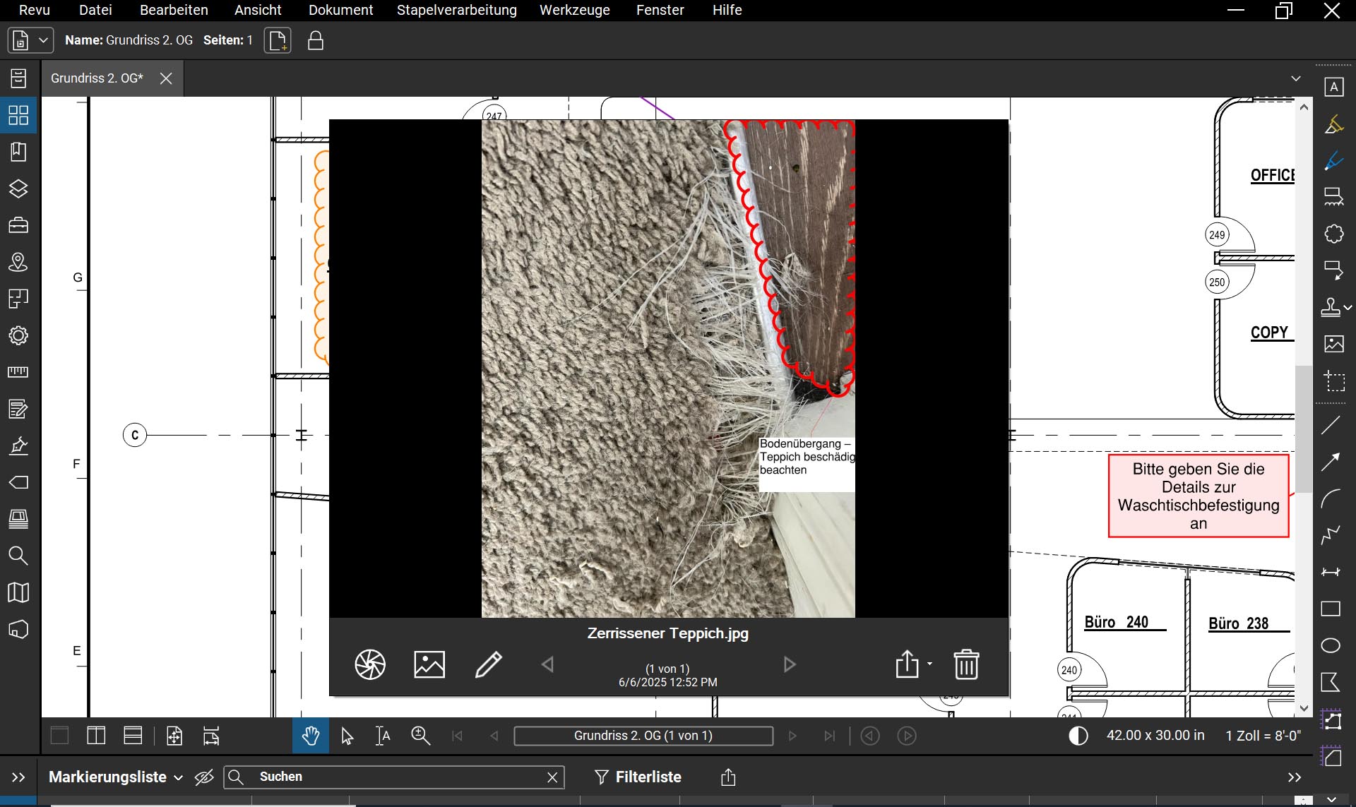 BB_Revu_21._Markierungen_in_Bildaufnahmen_1 Bluebeam Revu Version 21.6