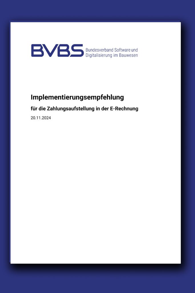 Implementierungsempfehlung Zahlungsaufstellung E-Rechnung
