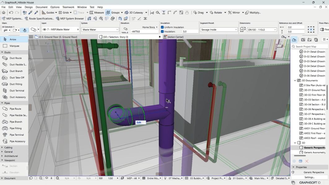 Graphisofts MEP Designer für SHKL-Systeme