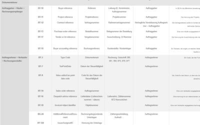 E‑Rechnung optimieren: BT-Felder einheitlich verwenden