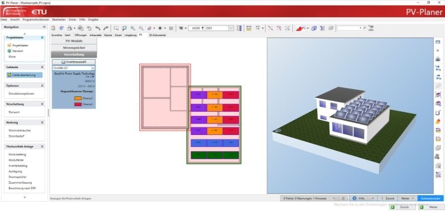 Hottgenroth PV-Verschaltung, PV-Planer