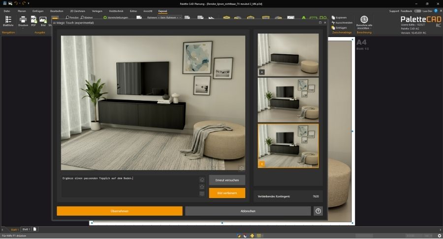 Palette CAD AI - Magic Touch
