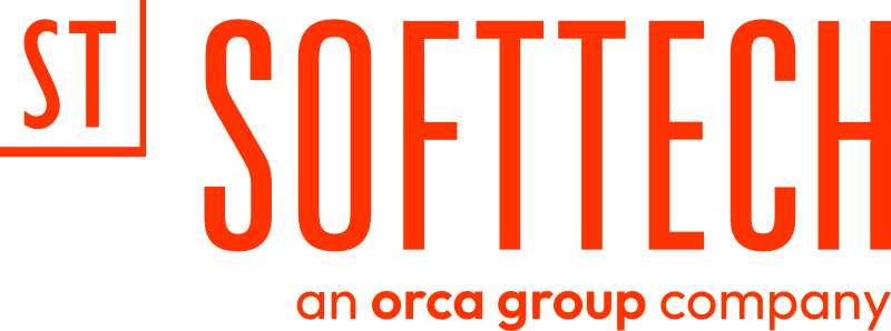 Rotes Logo von Softtech