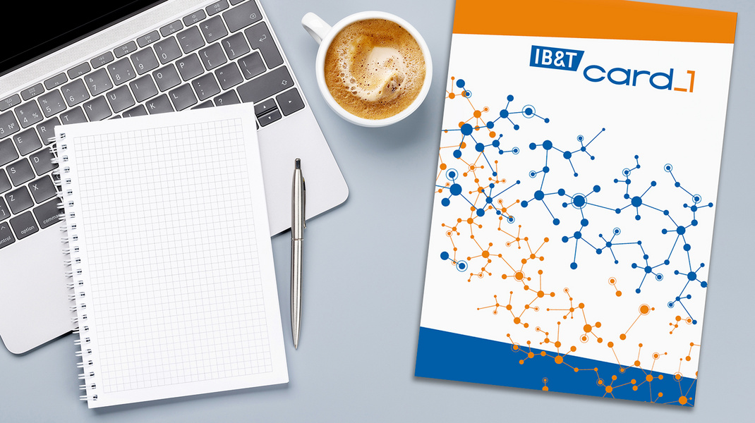 Broschüre mit neuem Logo der IB&T Software GmbH 