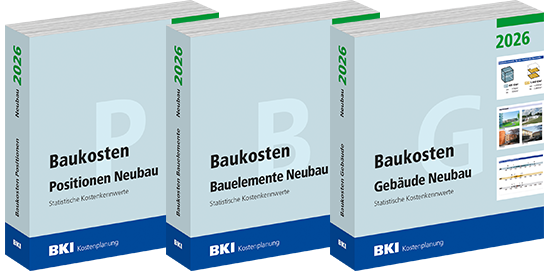 Titelblatt der Veröffentlichung BKI Baukosten - Neubau 2026