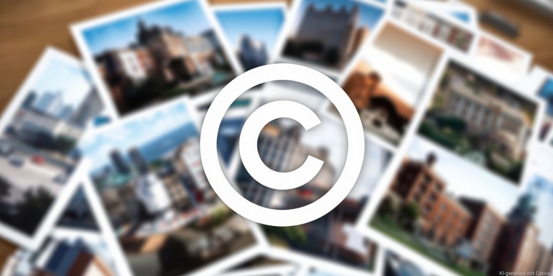 Bilder auf einem Tisch mit Copyright-Symbol - BVBS 