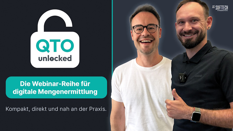 Online-Praxistalk QTO unlocked mit Experten von SOFTTECH 