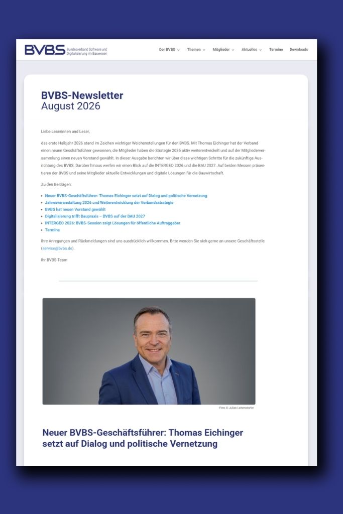 BVBS-Newsletter 03/2026 - Titelbild